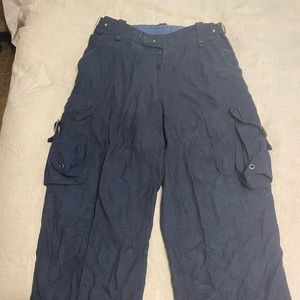 32/30 Mens POLO Ralph Lauren-Linen and Tussah Silk Marine Equipment Pant